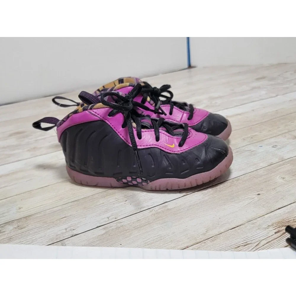 Nike Little Posite One Cave‎ Purple Toddler 8C Toddler Black DQ6210-500